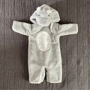 Pottery Barn Kids Baby Hippo Halloween Costume, size 0-6 months